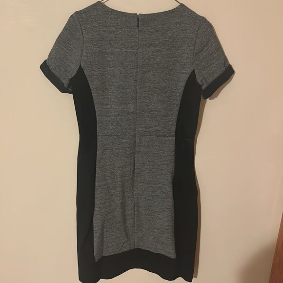 J Crew Wool blend color block classic shift dress office sz 2 - Picture 4 of 5